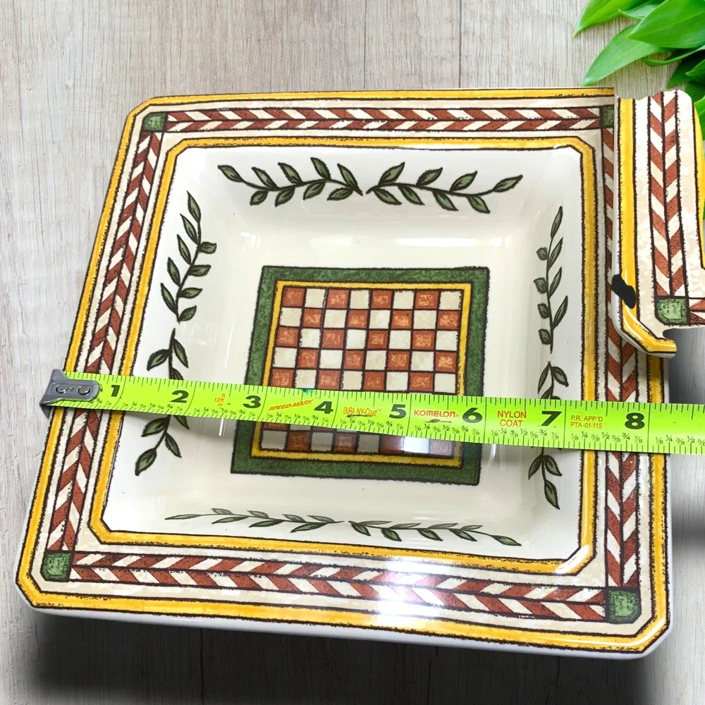 Williams Sonoma Italian Tile Square Bowl Set Italy 12
